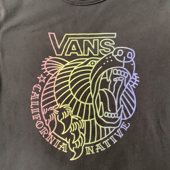 VANS Gray Top S VGUC California Native T-shirt - Picture 3 of 10